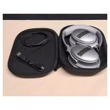 BOSE Silver Headphones and Case