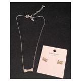 Faux Kate Spade Necklace & Earrings  NO REFUNDS
