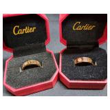 2) Faux Cartier Rings  NO REFUNDS