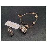 Faux Pandora Bracelet & Rings  NO REFUNDS