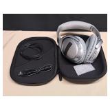 Bose Silver Headphones and Case