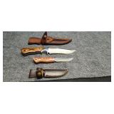 3'& 5' Knives with Belt Sheaths