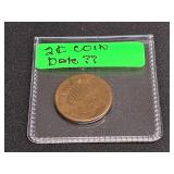 Two Cent Coin - Date ???