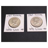 1967 40% Silver Kennedy Half Dollar
