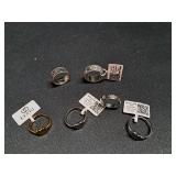 6) Faux Gucci Rings Various Sizes  NO REFUNDS