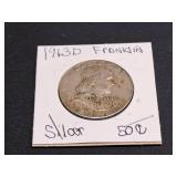 1963 D Silver Franklin Half Dollar