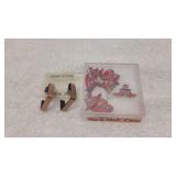 Solid Copper Earrings & Red HadCharms