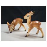 Pair of Vintage Hard Plastic Deer