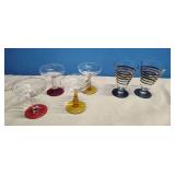 Ruby Red base coup champagne glass, Goblets