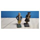 Two Vintage Cast-Iron Figures