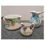 Various Vintage Porcelain Pitchers