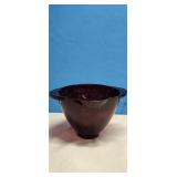 Red Glass Mixing Bowl