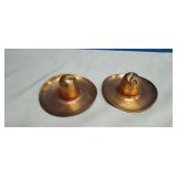 2) Mini Copper Sombreros