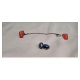 Vintage Earrings and Sweater Guard Clip