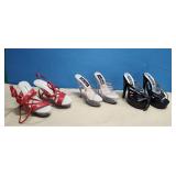 3) Pair of Ladies Size 7 High Heals