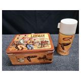 Vintage Lawman Lunch Box w/Thermos