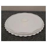 12in. Milk Glass Serving Tray