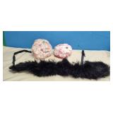 Two Vintage Hats with Tassel