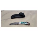 3' blade pocket knife with Belt Sheath
