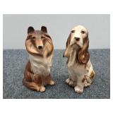 2)  Dog Figurines (7 in.)