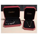 Faux Cartier Necklace & Bracelet   NO REFUNDS