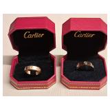 Faux Cartier Rings w/ Boxes   NO REFUNDS