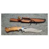 5' Blade knife with Belt Sheath