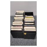 8-Track Tapes and Case