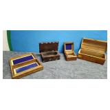 4) Small Wooden Storage Boxes