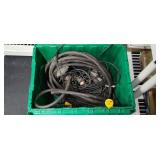Tote of Electrical Cords