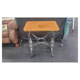 Vintage Cast Iron Base Sewing Machine Table