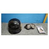 Bell size Motorcycle helmet goggle and hair net