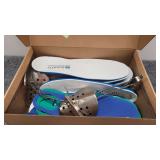 Box of Shoe Insoles and Shoe Streatchers