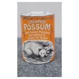 'Creamed Possum'  Novelty Joke Can