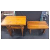 2) Handmade Craftsman Style Tables