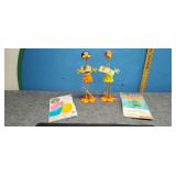 Two beach balls,& two spring figures (Living Geeky