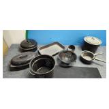 Vintage 12 Piece Speckled Enamel Ware