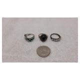 925 Silver Rings Size 7.0, 6.5 & 6.75