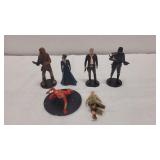 5) Star Wars & 1) Marvel Action Figures