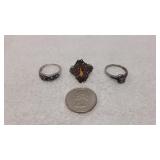 925 Silver Rings Size 6.75, 7.0 & 6.75