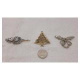 1) Hair Clip & 2) Brooches