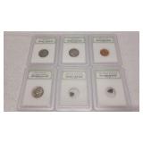Jefferson Nickles, Roman Coin Fragments & Penny