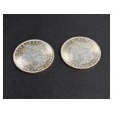 2) 1895 Morgan Silver Dollars (Fake)
