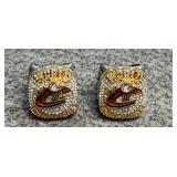 2) Large Faux Rings size 10 1/2