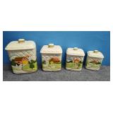 Vintage Otagiri Kitchen Canister Set from 1982