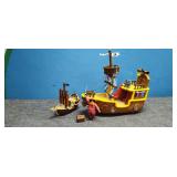 Vintage Toy Ships on Wheels