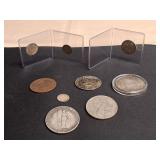 9) Coins Various Countries and Years