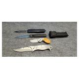 3 Switch blade knives 2'-4'