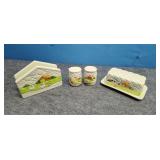 Otagiri  Napkin Holder, Salt & Pepper, Butter Dish