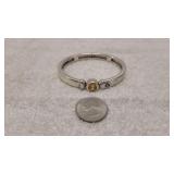 925 Silver Bangle Bracelet With Citrine TopazStone